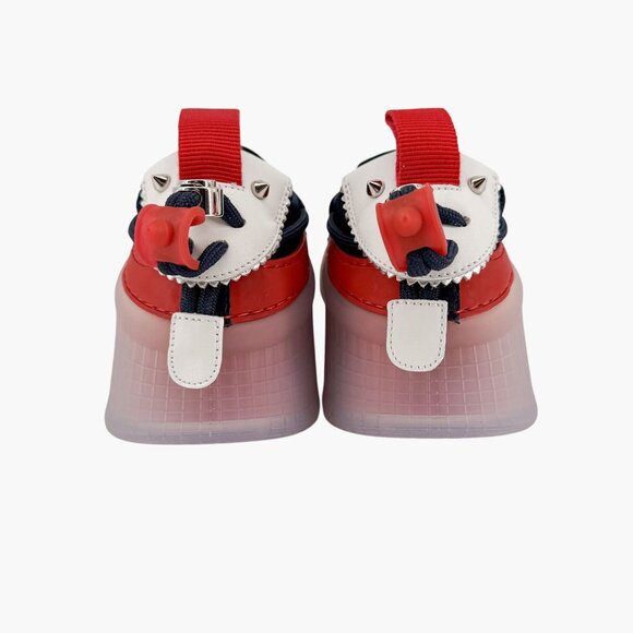 Christian Louboutin Arpoador Navy Blue Drawstring Sneakers Size 37 US 7 Women - Picture 8 of 15